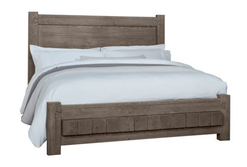 Rustic King Low Profile Bed