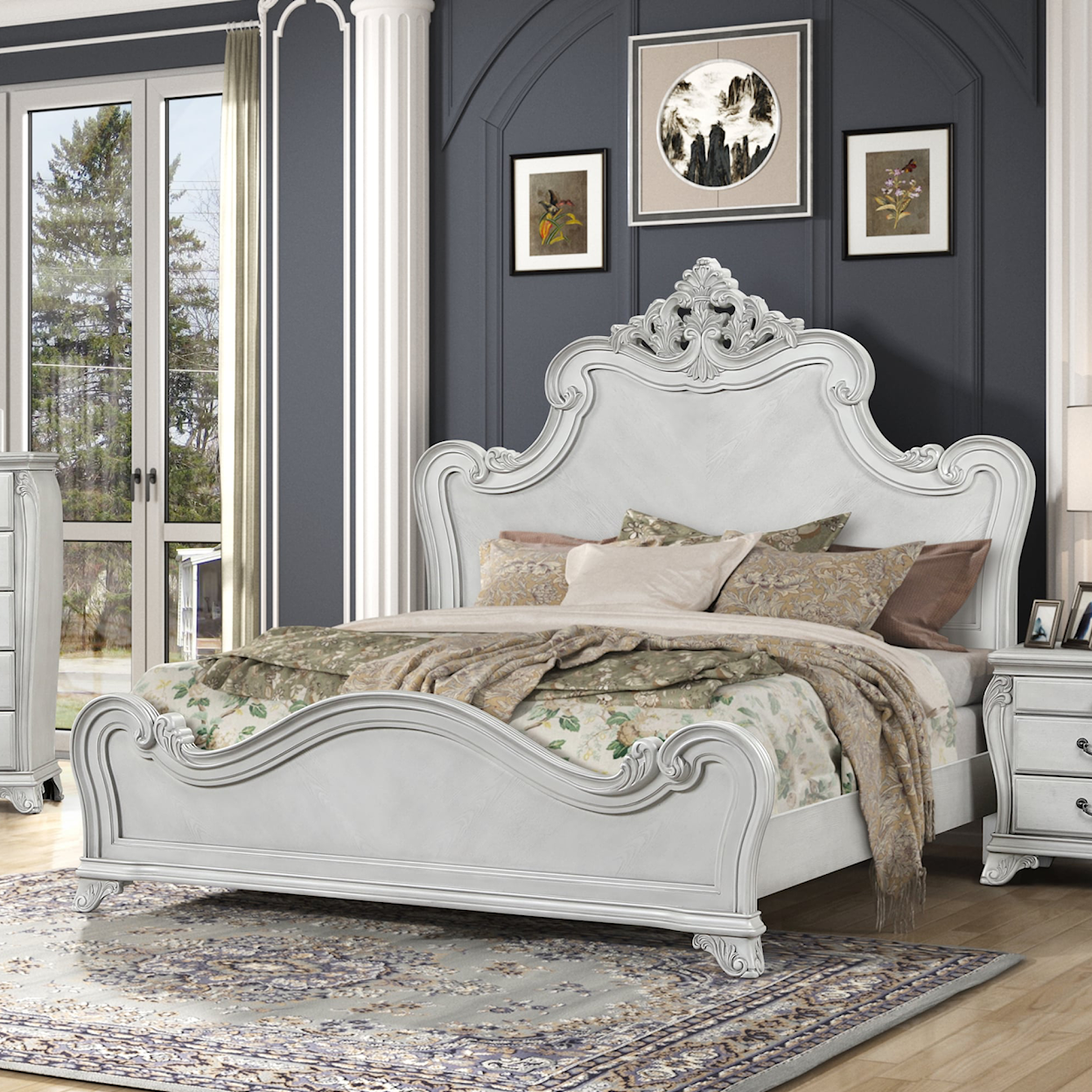 New Classic Furniture Cambria Hills Queen Arched Bed