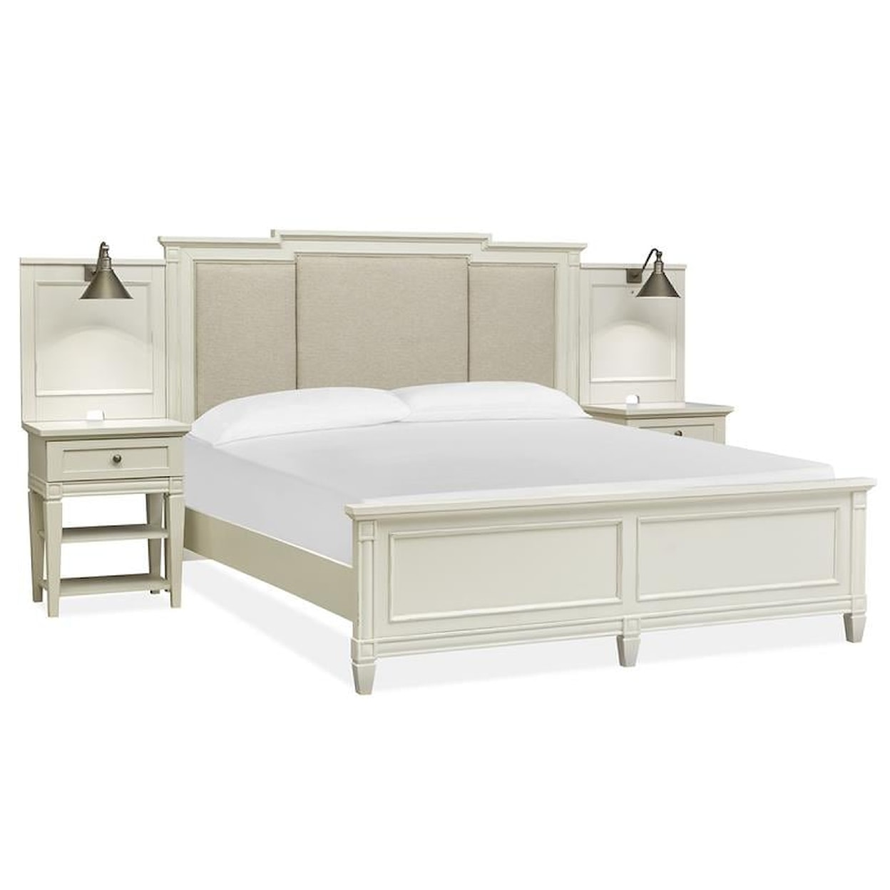 Magnussen Home Willowbrook Bedroom California King Upholstered Wall Bed