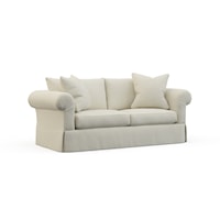 Transitional Sofa with Rolled Arms