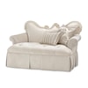 Michael Amini Lavelle Classic Pearl Upholstered Settee