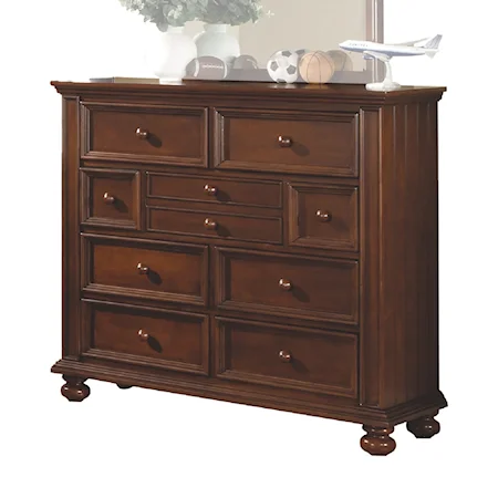 Transitional 9-Drawer Dresser