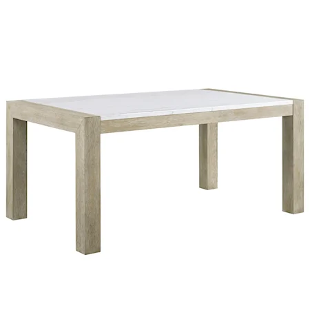 Contemporary Faux Marble Dining Table