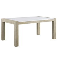Contemporary Faux Marble Dining Table