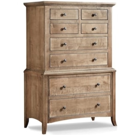 8-Drawer Chest on Chest