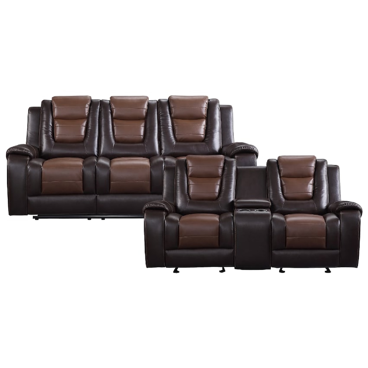 Homelegance Briscoe 2-Piece Reclining Living Room Set