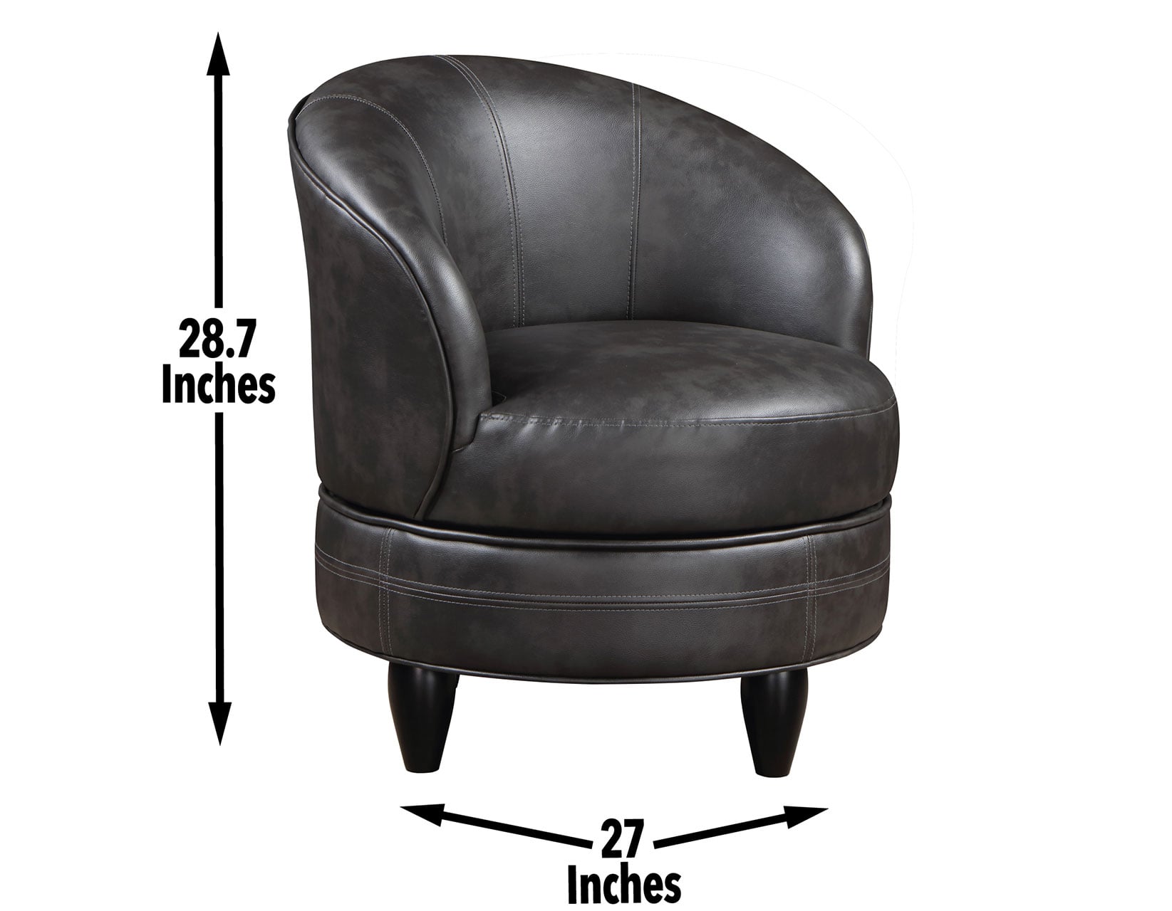 Steve Silver Sophia SOH850GL Transitional Leather Accent Chair in Grey