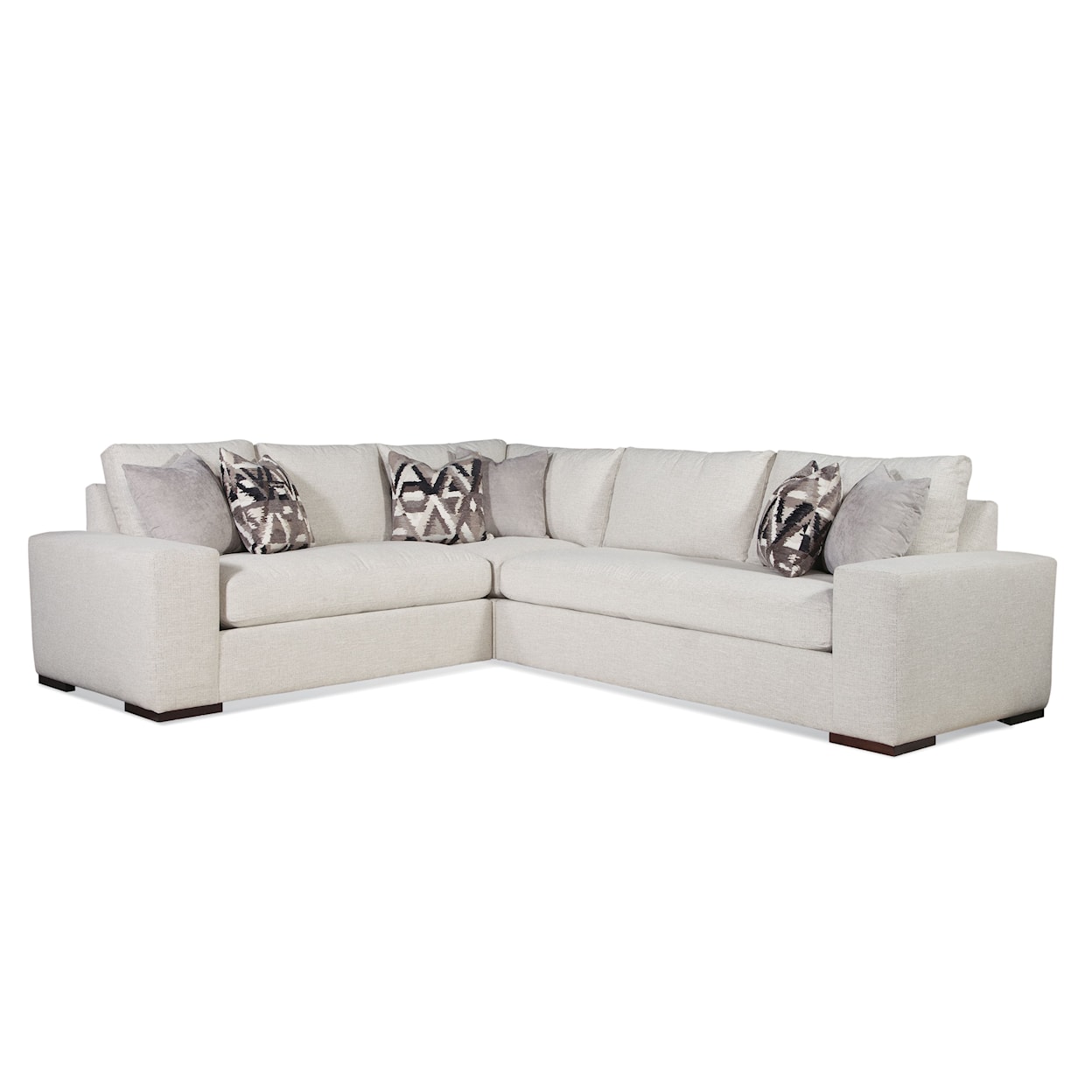 Braxton Culler Memphis Three Piece Bench Seat L Sectional