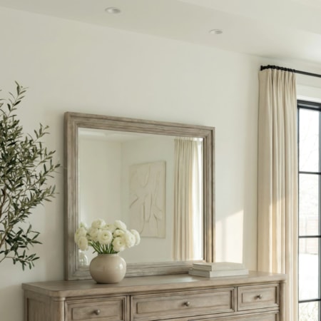 Square Beveled Dresser Mirror