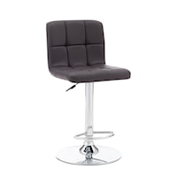 Contemporary Chocolate Barstool with Adjustable Height