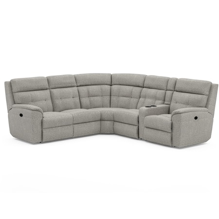 Contemporary Power Reclining Sectional Sofa