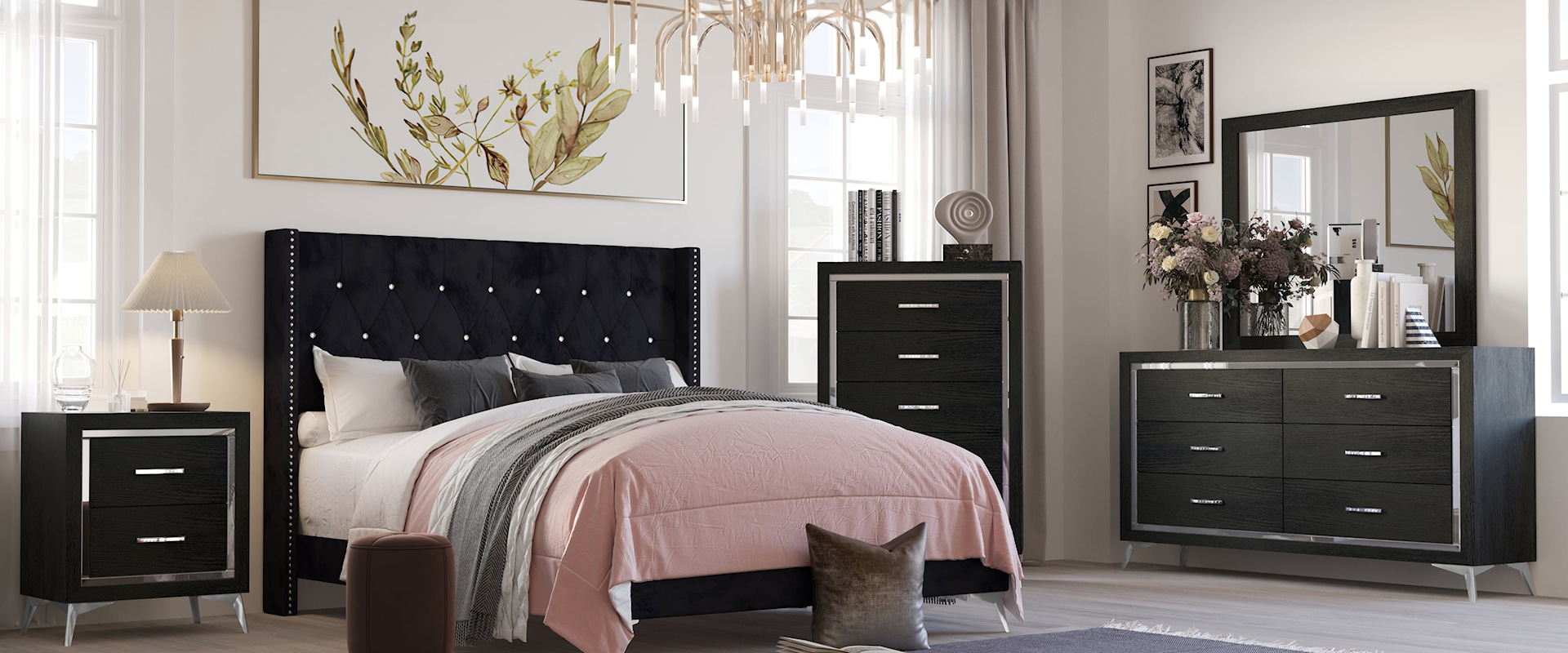 Contemporary 5-Piece Queen Bedroom Set