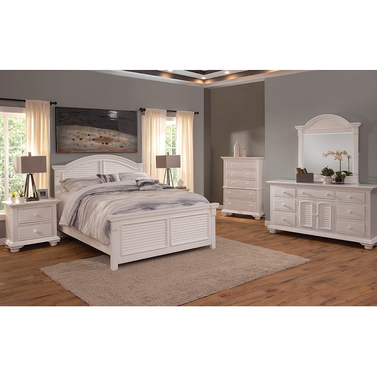 American Woodcrafters Cottage Traditions Queen Bedroom Set
