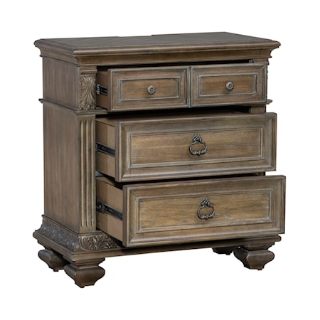 3-Drawer Bedside Chest