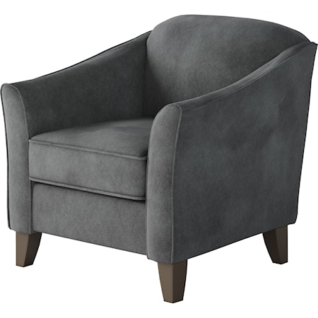 Accent Chair with Sloped Arms