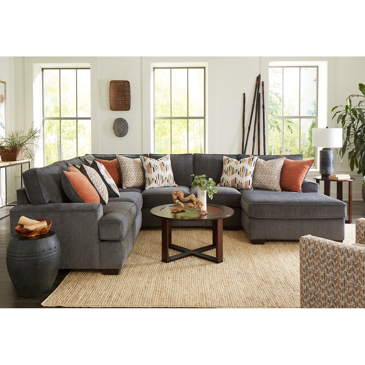 Behold Home BH3550 Rockport Sectional Sofa