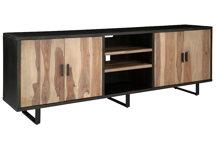 Bellwick Casual TV Stand by Signature Design by Ashley at VanDrie Home Furnishings