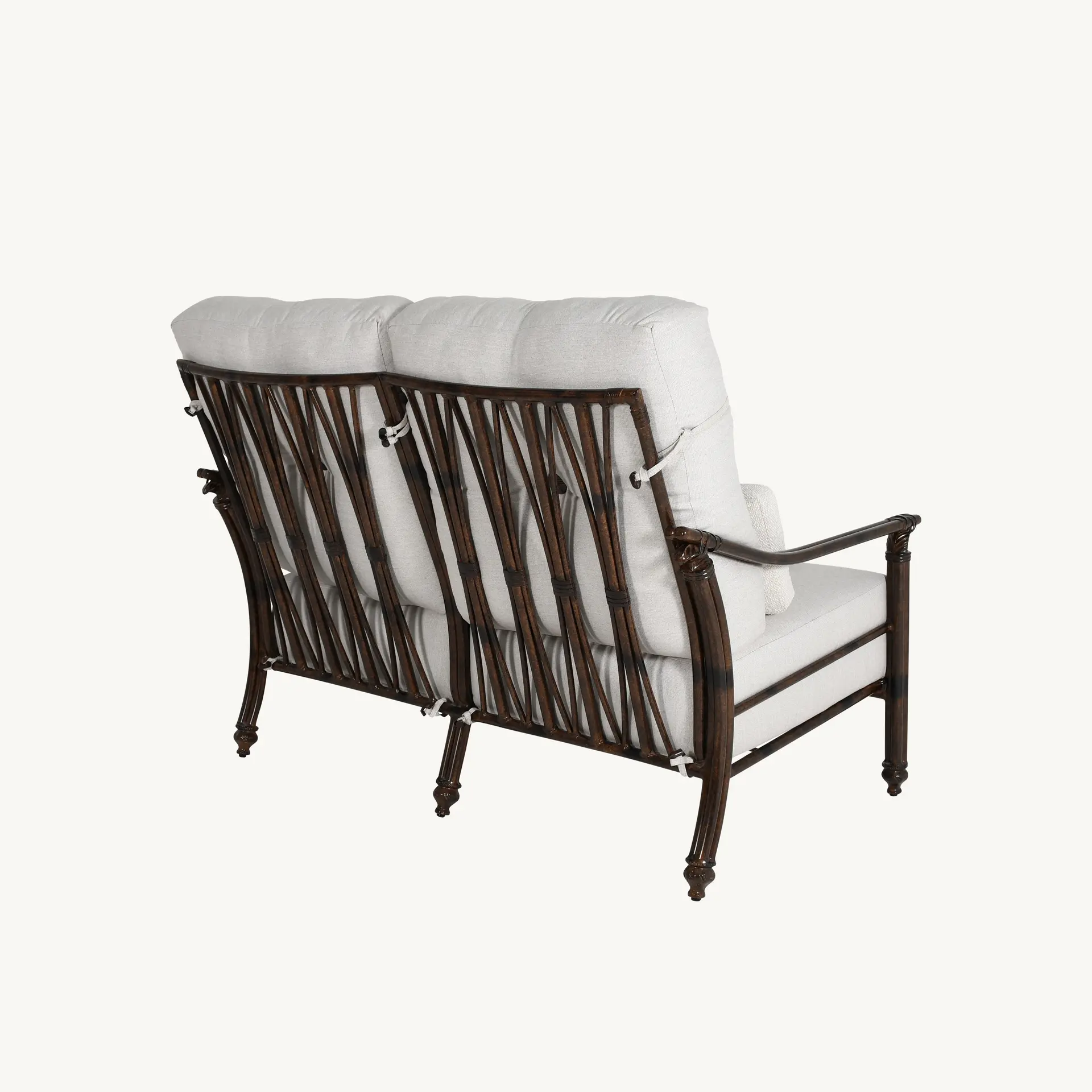 Cushioned Loveseat w/Accent Pillows