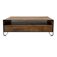 Rustic  2-Drawer Coffee Table