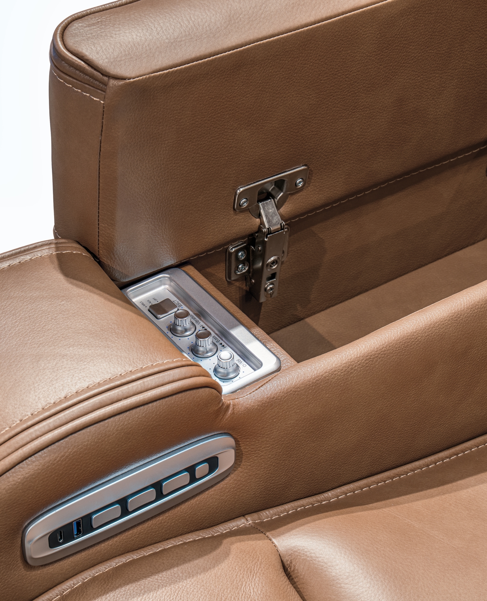 Signature Design by Ashley Knightington Pwr Rec Sofa W/Audio Seating