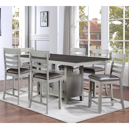 7-Piece Counter-Height Dining Set