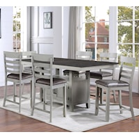 Henry Grey 7 Piece Counter Height Set