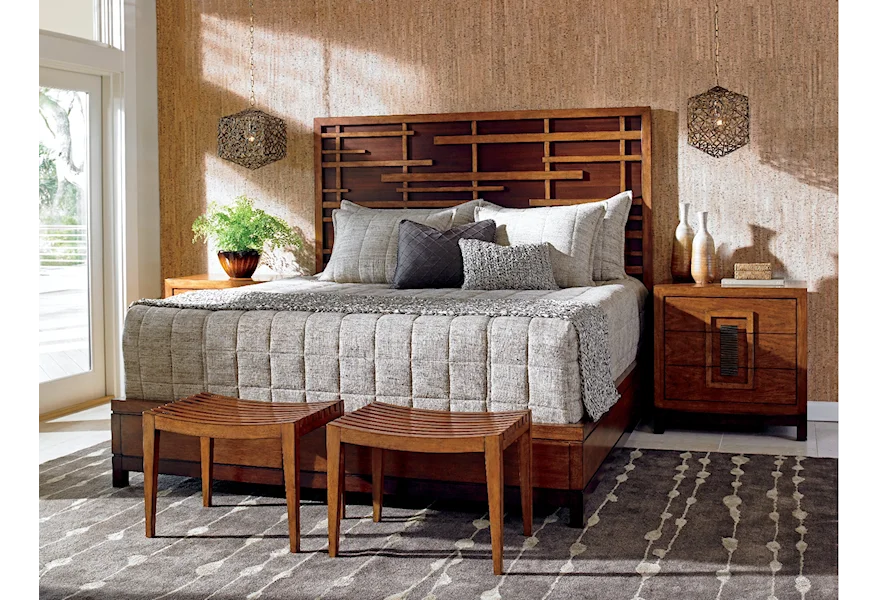 Island Fusion Queen Bedroom Group by Tommy Bahama Home at Baer's Furniture