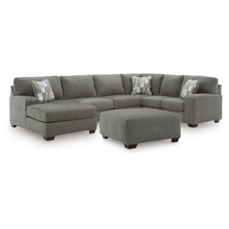 Sectional And Oversized Ottoman