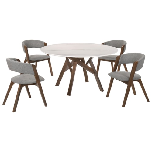 Contemporary 5-Piece Dining Set