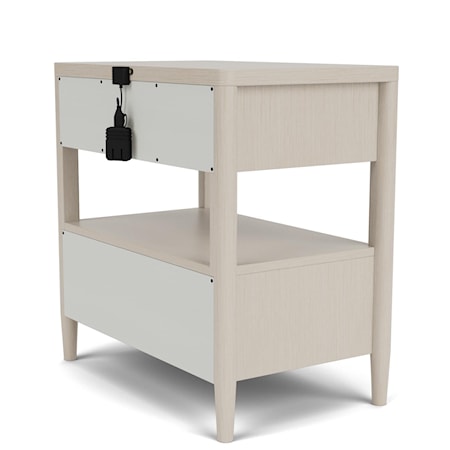 2-Drawer Nightstand with USB Ports