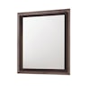 Crown Mark Rangley Dresser Mirror with Wooden Trim