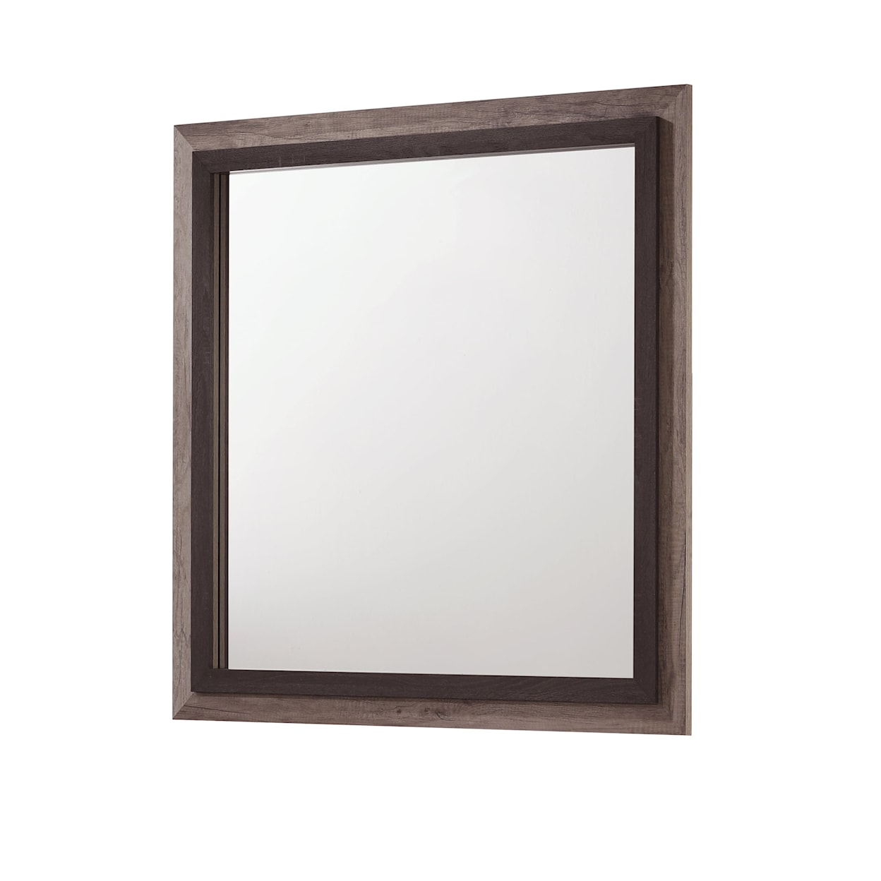 Crown Mark Rangley Dresser Mirror with Wooden Trim