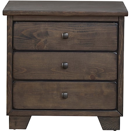 Transitional 2-Drawer Nightstand