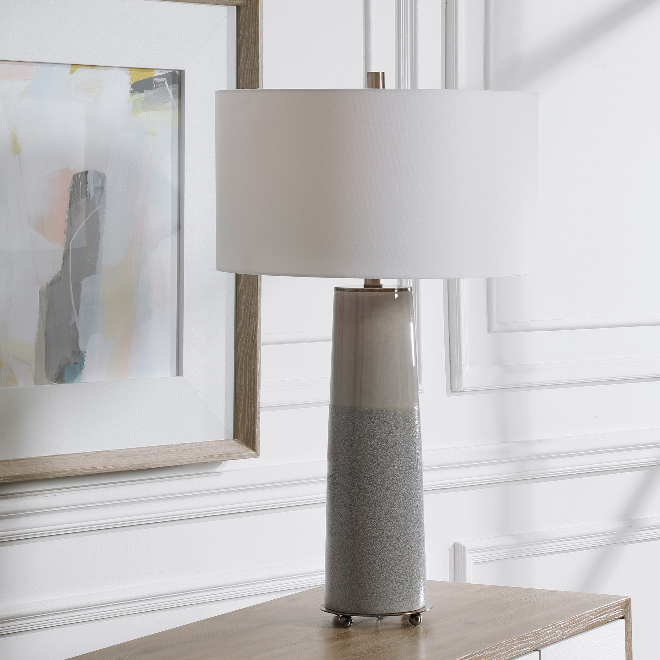 Uttermost Table Lamps Abdel Gray Glaze Table Lamp