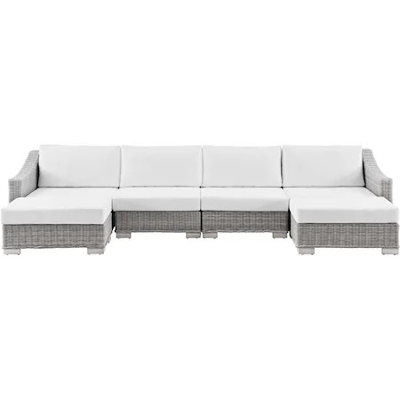 Outdoor 6-Piece Sectional Sofa Set