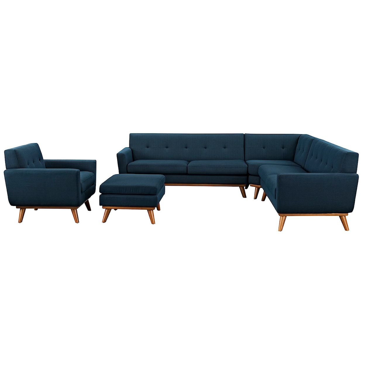 Modway Engage 5 Piece Sectional Sofa