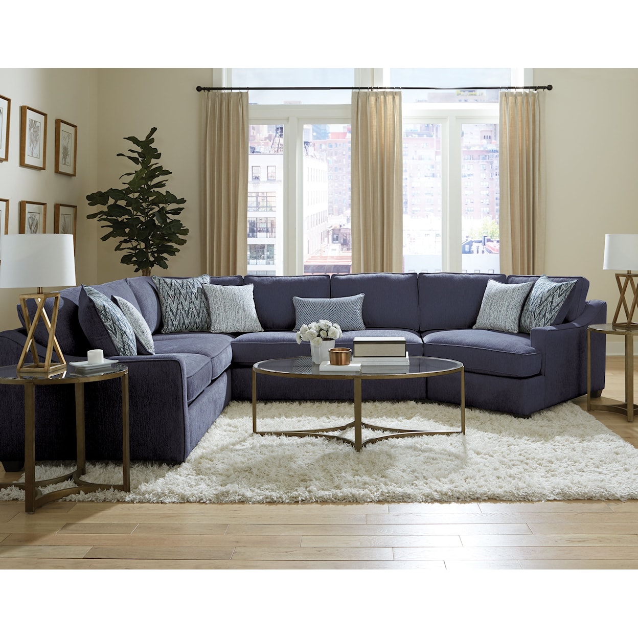 Behold Home 1125 Dakota 3-Piece Sectional Sofa