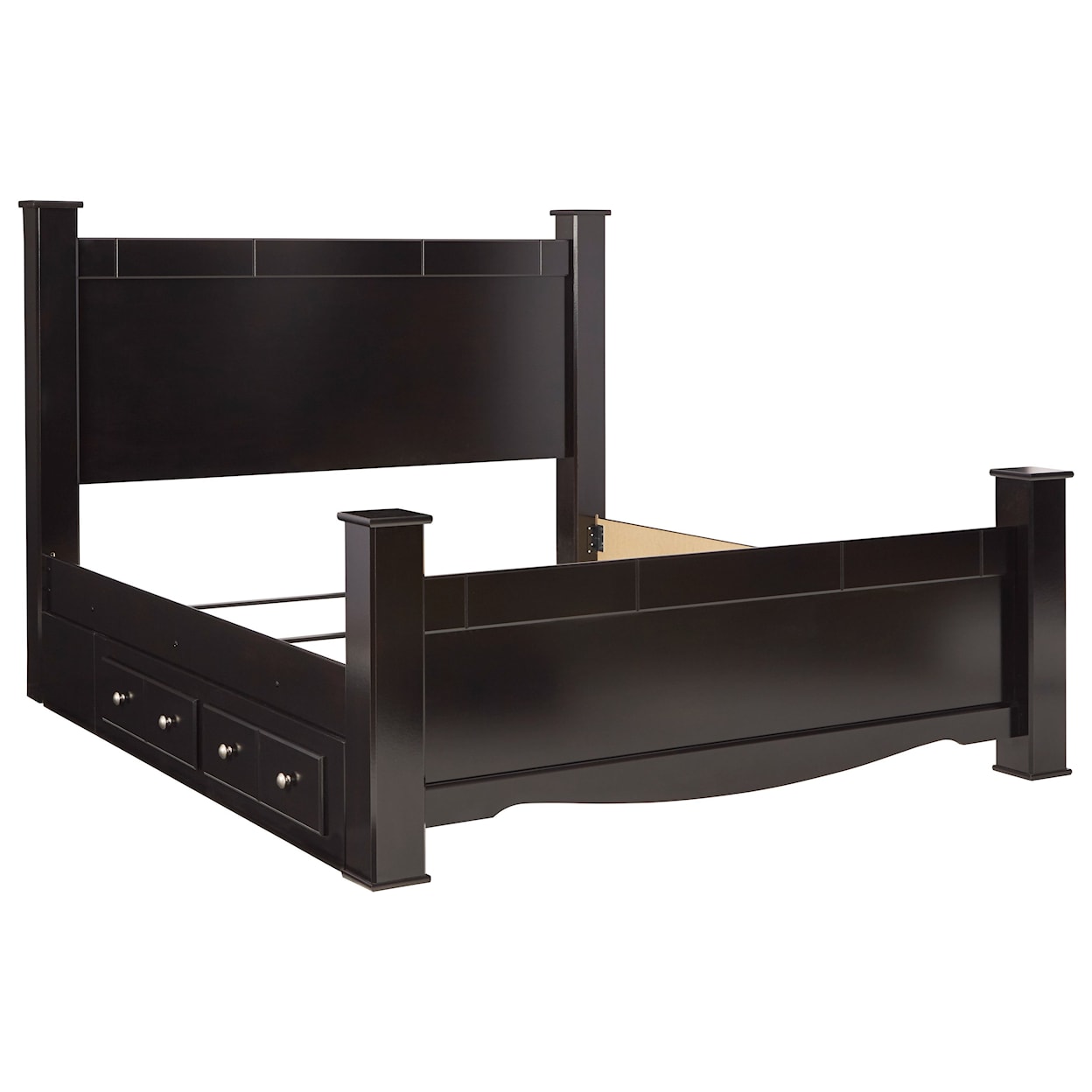 Ashley Furniture Signature Design Mirlotown King Poster Bed with Storage