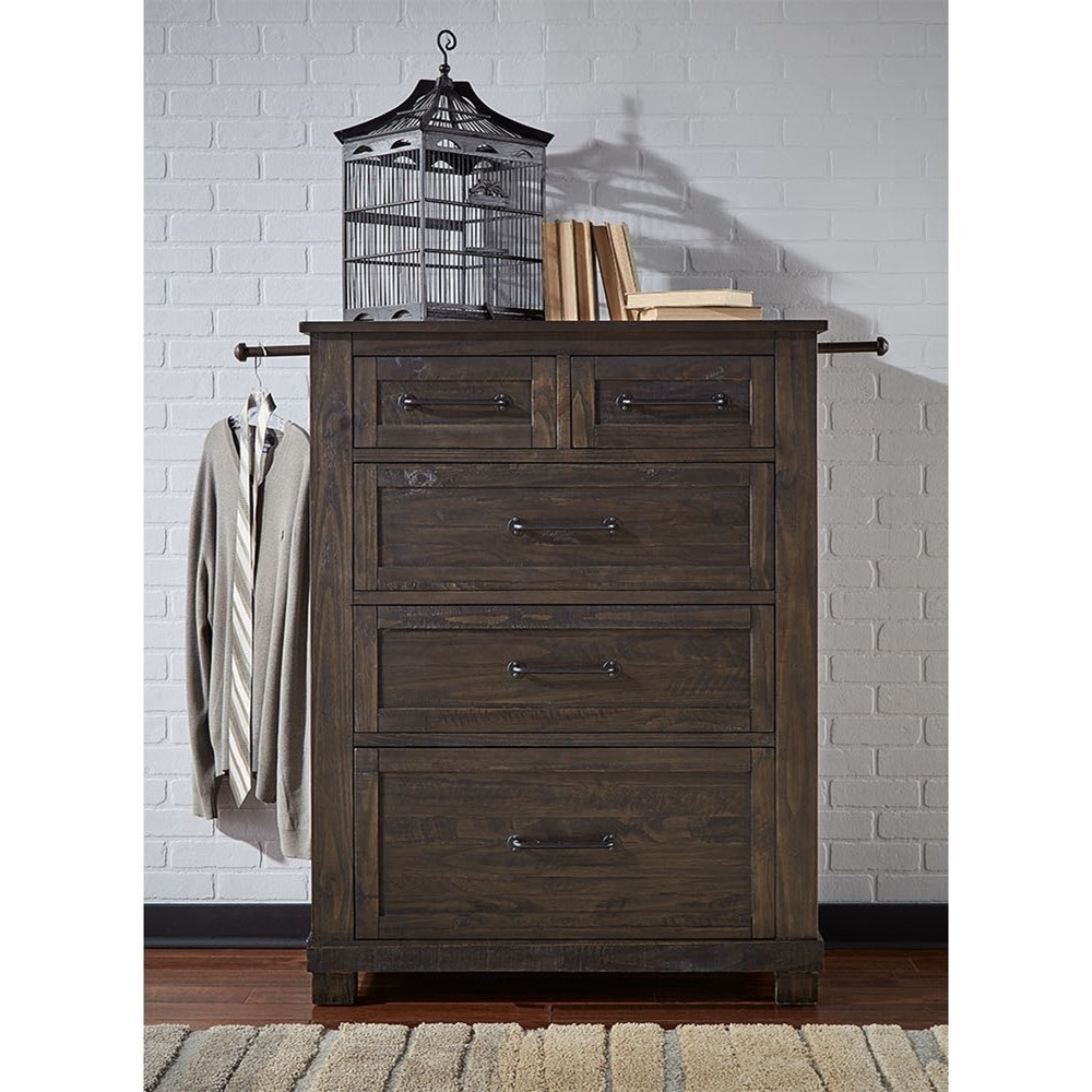 Umber Fennel 5-Drawer Bedroom Chest