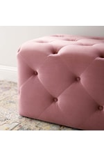 Modway Amour Amour Tufted Button Large Round Performance Velvet Ottoman