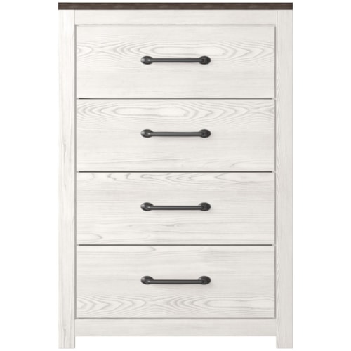 Two-Tone 4-Drawer Chest