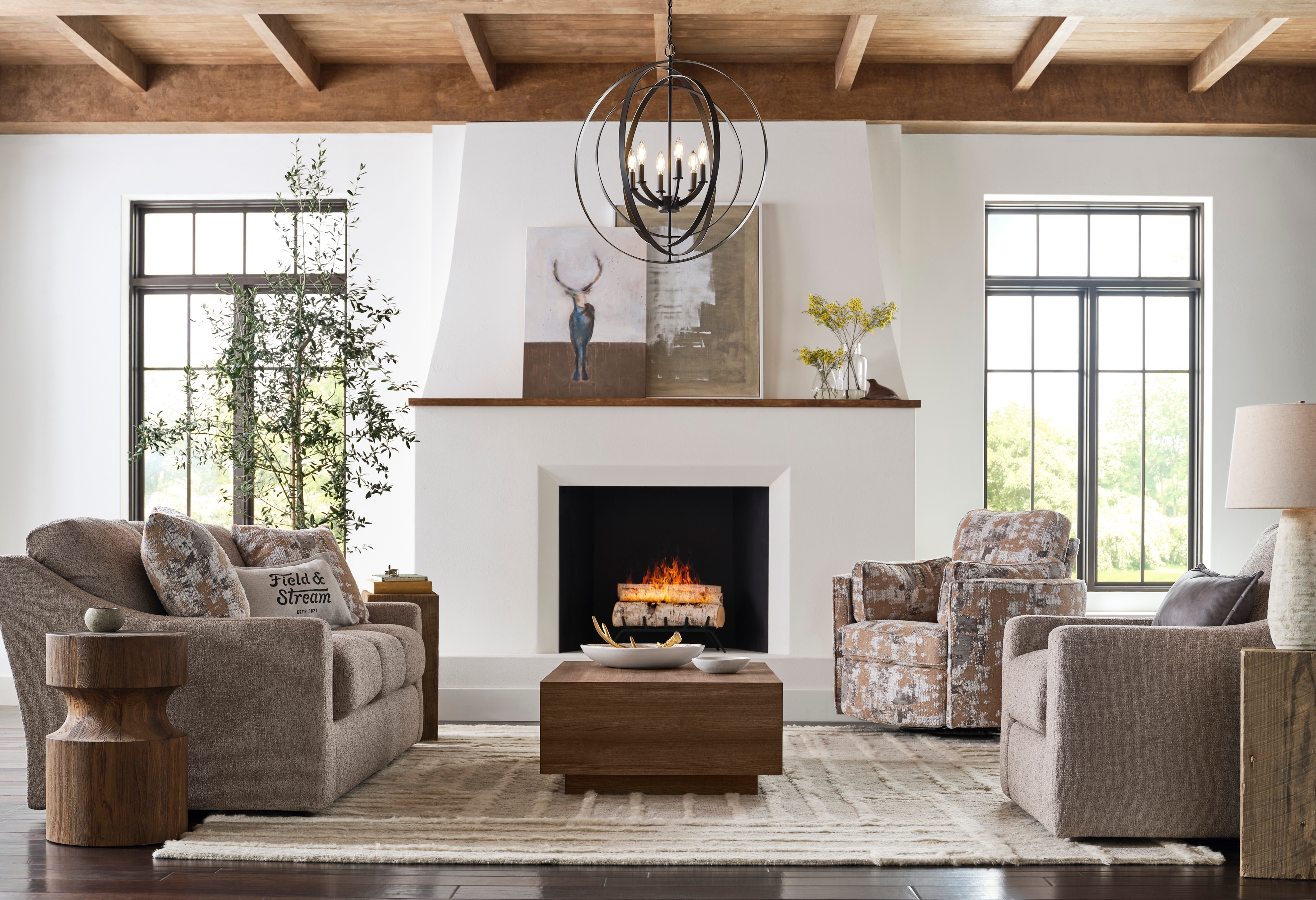 Queen Stationary Sofa Sleeper