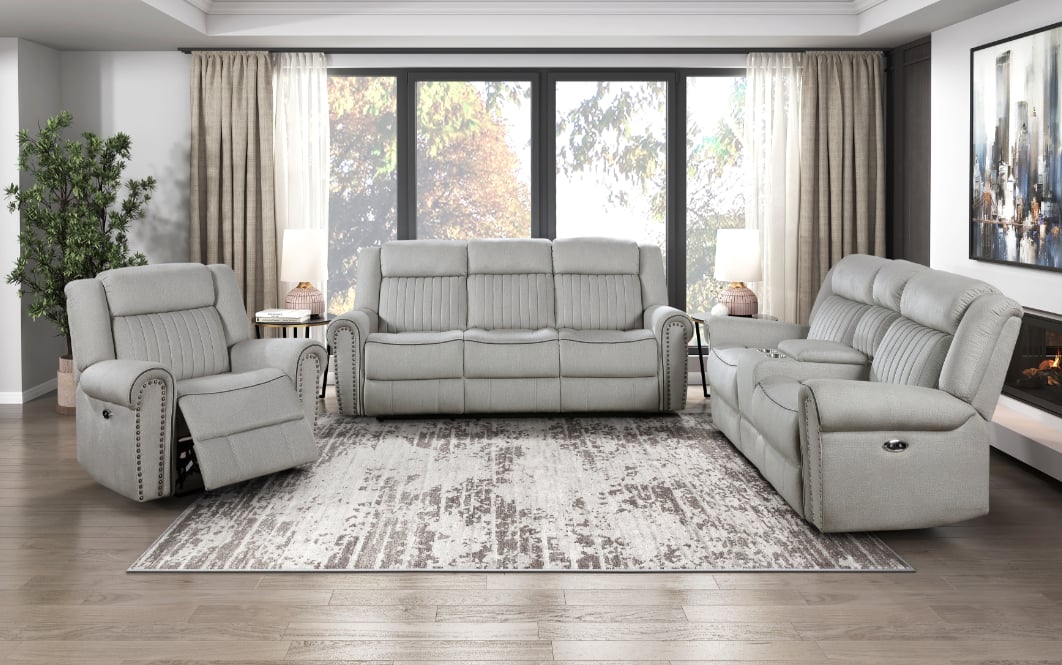 Homelegance Brennen Power Double Reclining Sofa