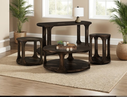 Modern Rustic 4-Piece Occasional Set