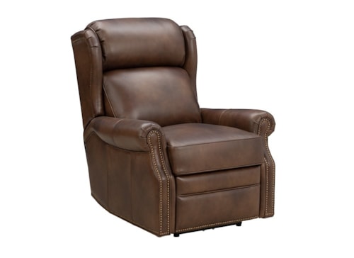 Transitional Power Recliner with Power Headrest