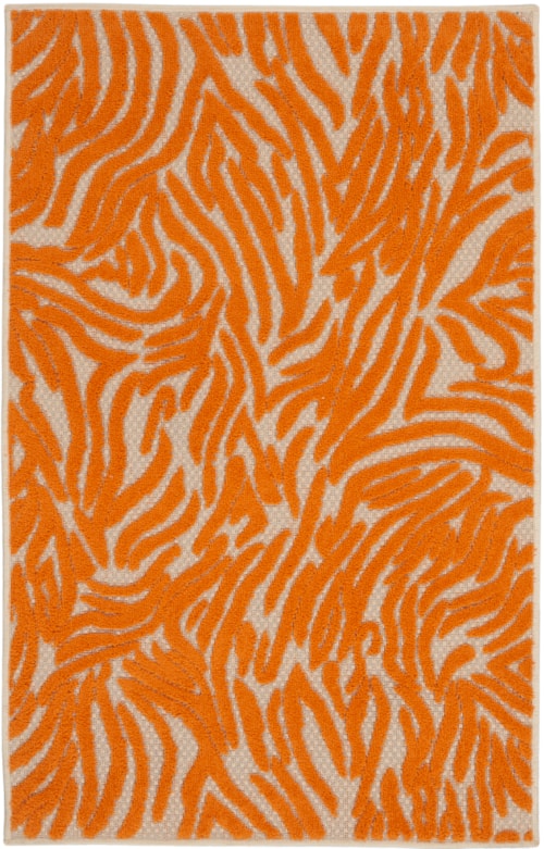 2'8" x 4' Orange Rectangle Rug