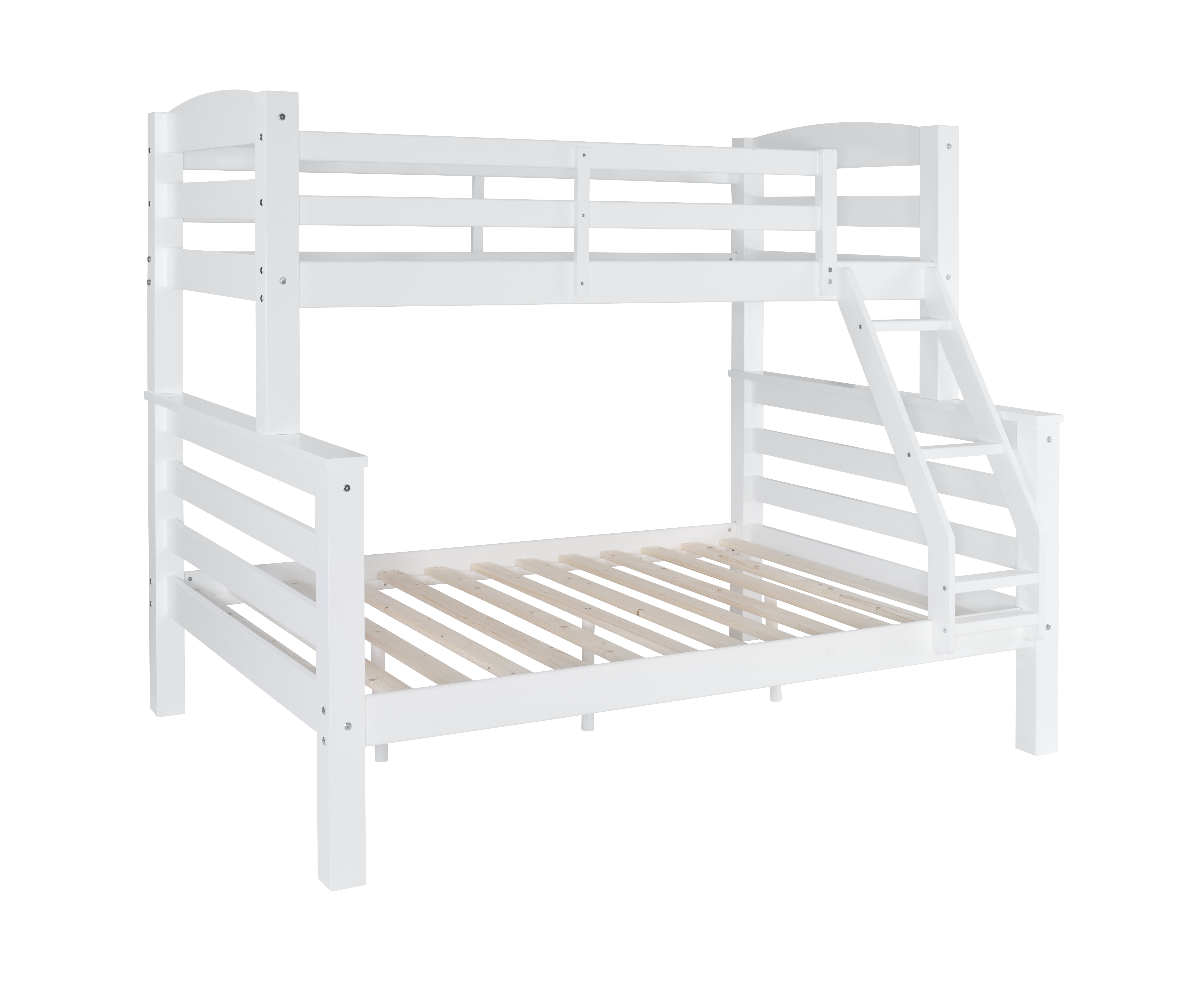 Powell Levi 16Y2005TFW Rustic Twin Full Bunk White | Wayside Furniture ...