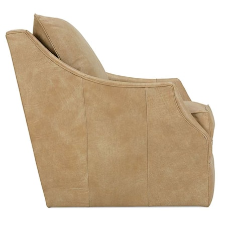 Leather Swivel Glider