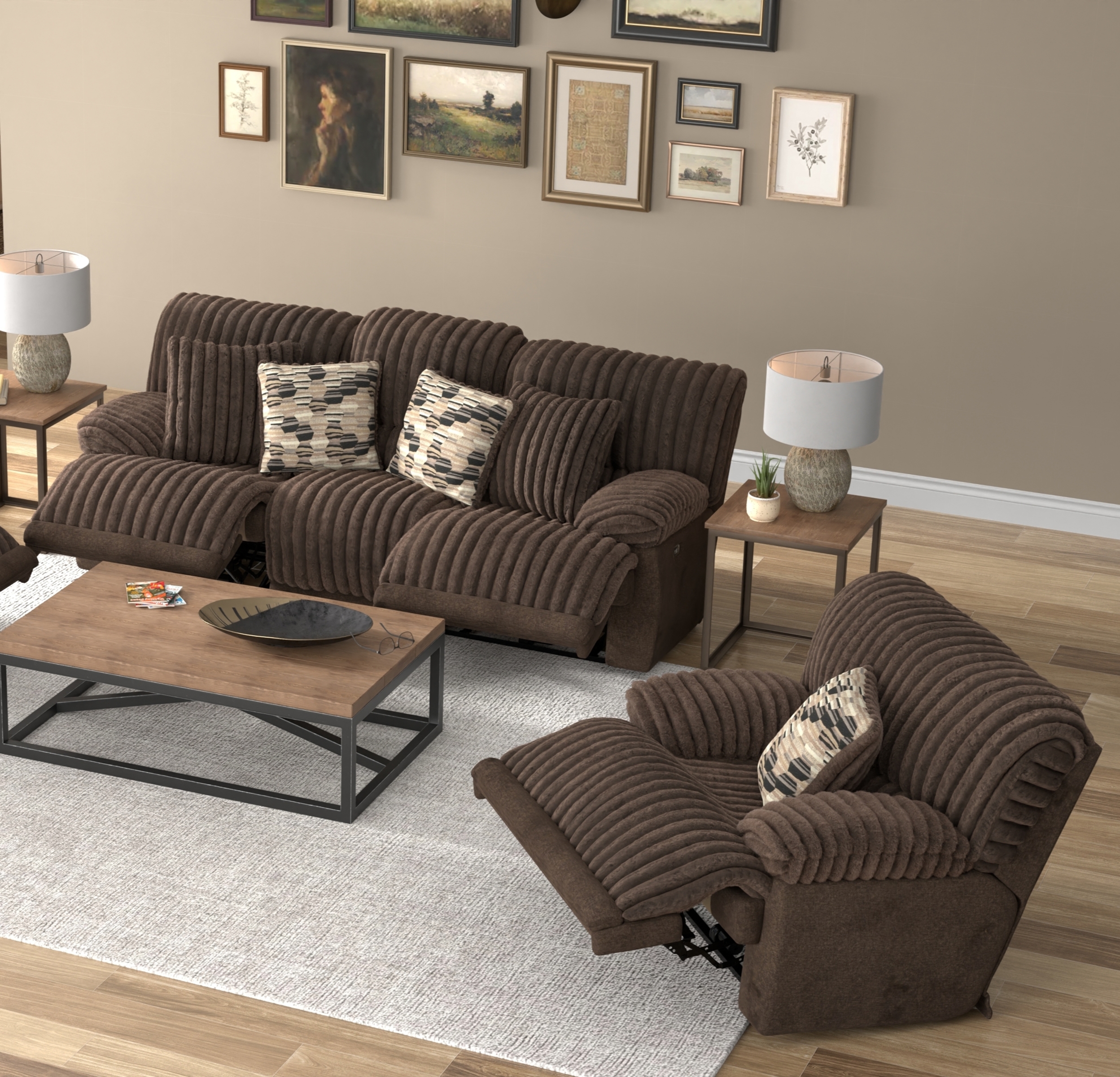 Catnapper Hollifield 2-Piece Power Reclining Living Room Set