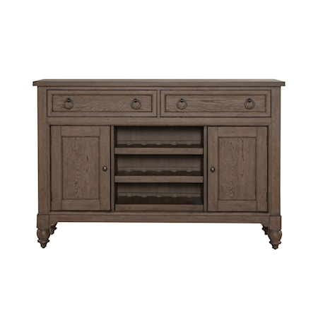 2-Drawer Buffet with Wine Storage